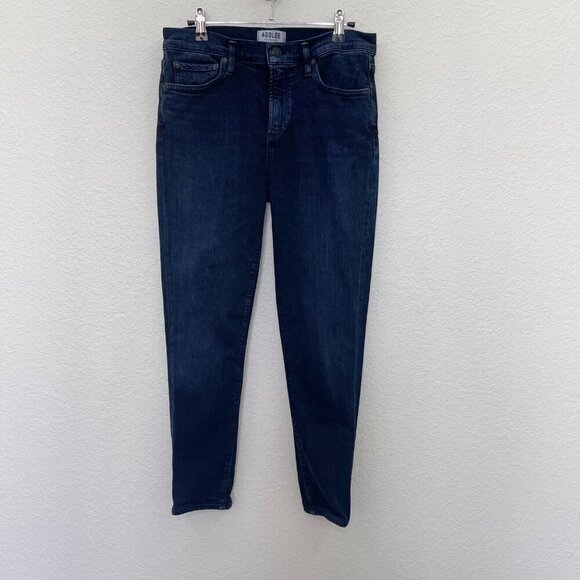 Agolde Sophie Vacant Dark Denim Stretch Jeans A003-1044 Womens size 29 HEMMED - Picture 1 of 9